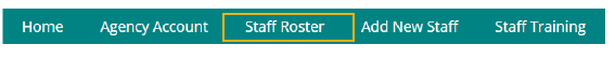 Agency Roster is located in main navigation